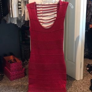 Sexy red bandage dress